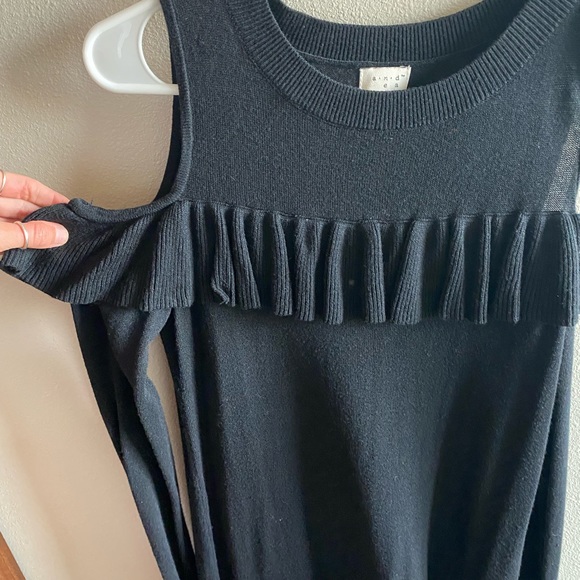 Target black long sleeve off the shoulder top - Picture 2 of 3